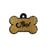 Altın Glitter Kemik | İsimlik - Evcil hayvanlar için mükemmel bir ürün.