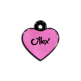 Barbie Pink Glitter Kalp | İsimlik - Evcil hayvanlar için mükemmel bir ürün.