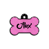 Barbie Pink Glitter Kemik | İsimlik - Evcil hayvanlar için mükemmel bir ürün.