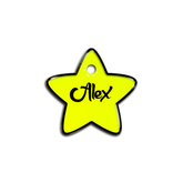 Sarı Neon Yıldız | İsimlik - Evcil hayvanlar için mükemmel bir ürün.