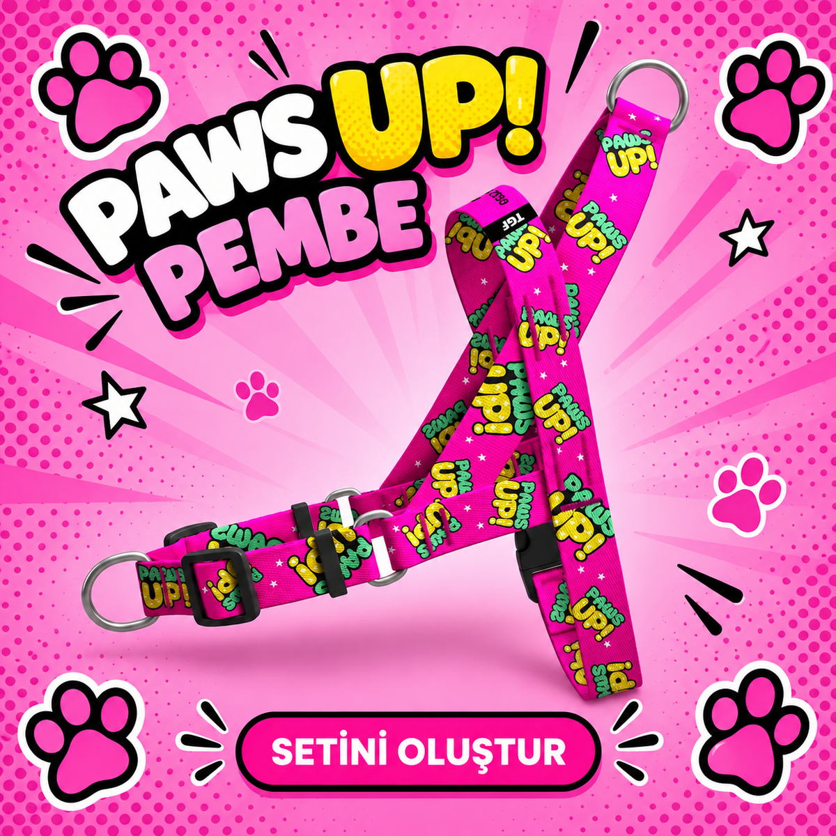 Paws Up! Pembe | Set Oluştur