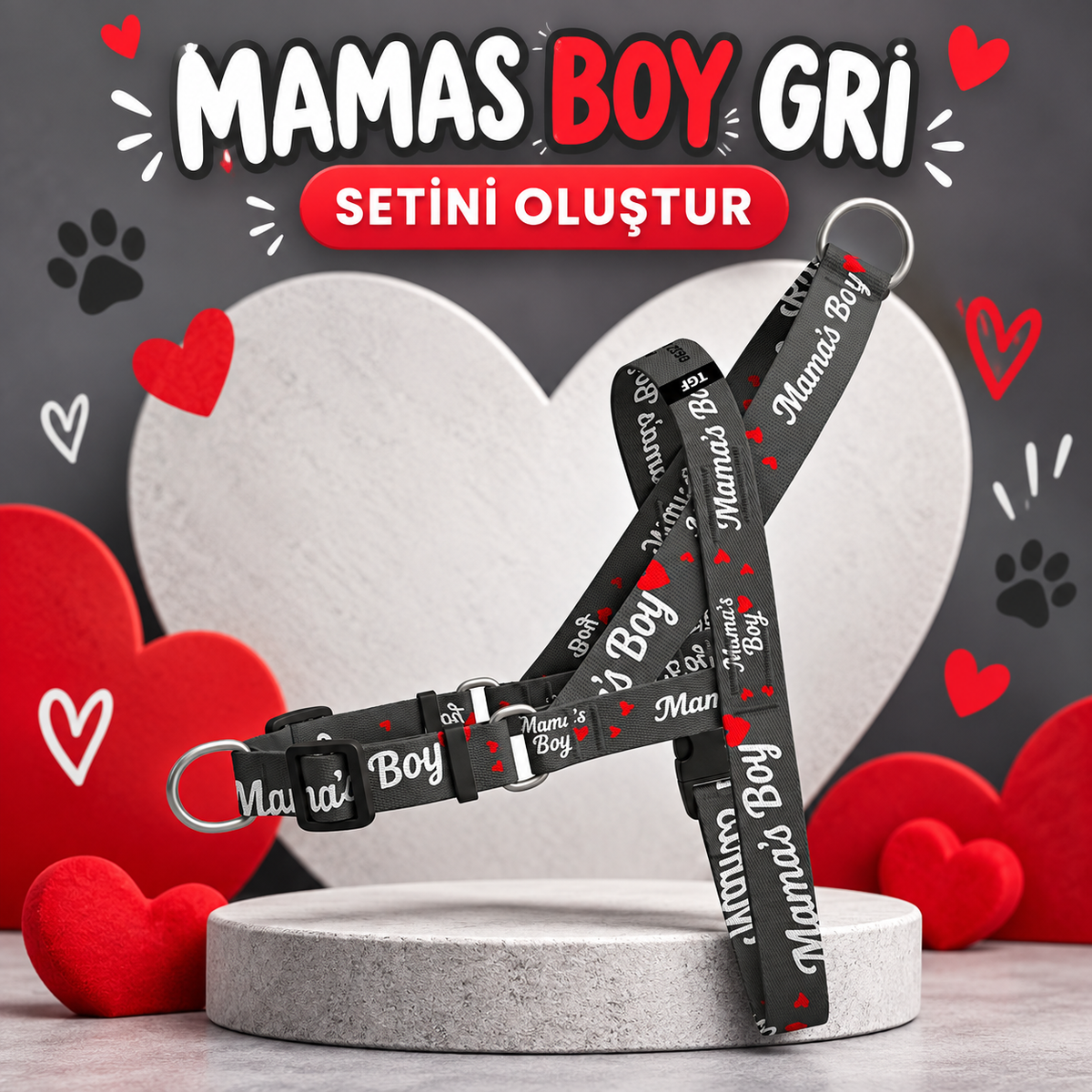 Mamas Boy Gri | Set Oluştur