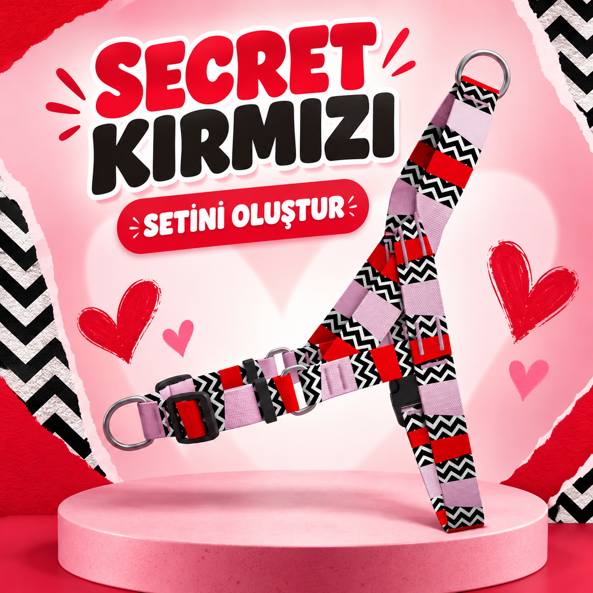 Secret Kırmızı | Set Oluştur