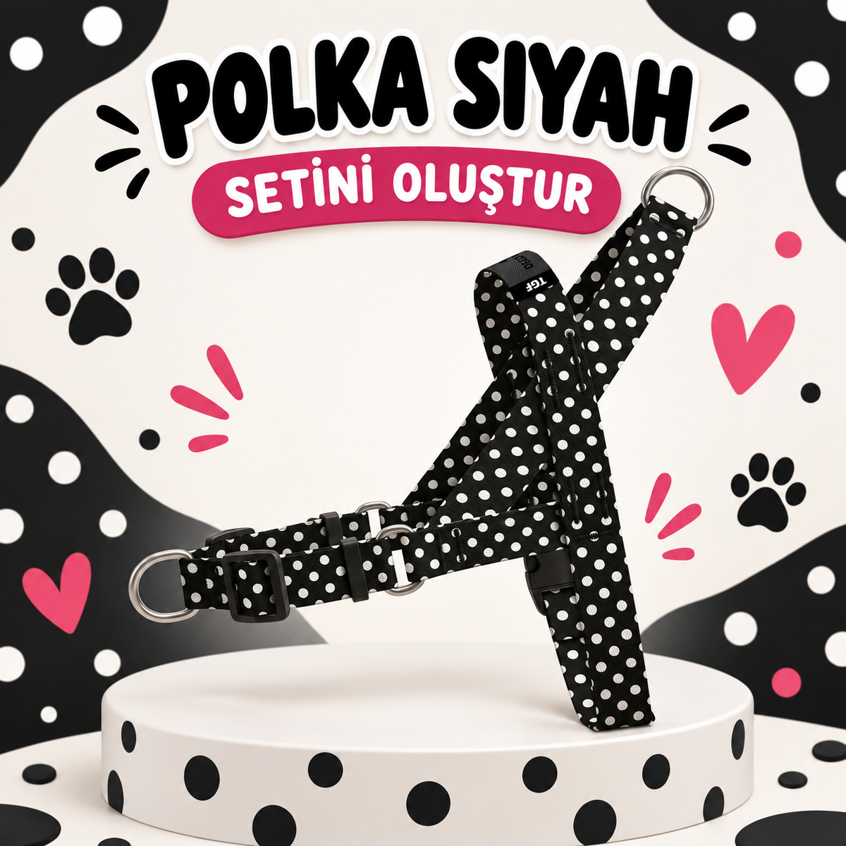 Polka Siyah | Set Oluştur
