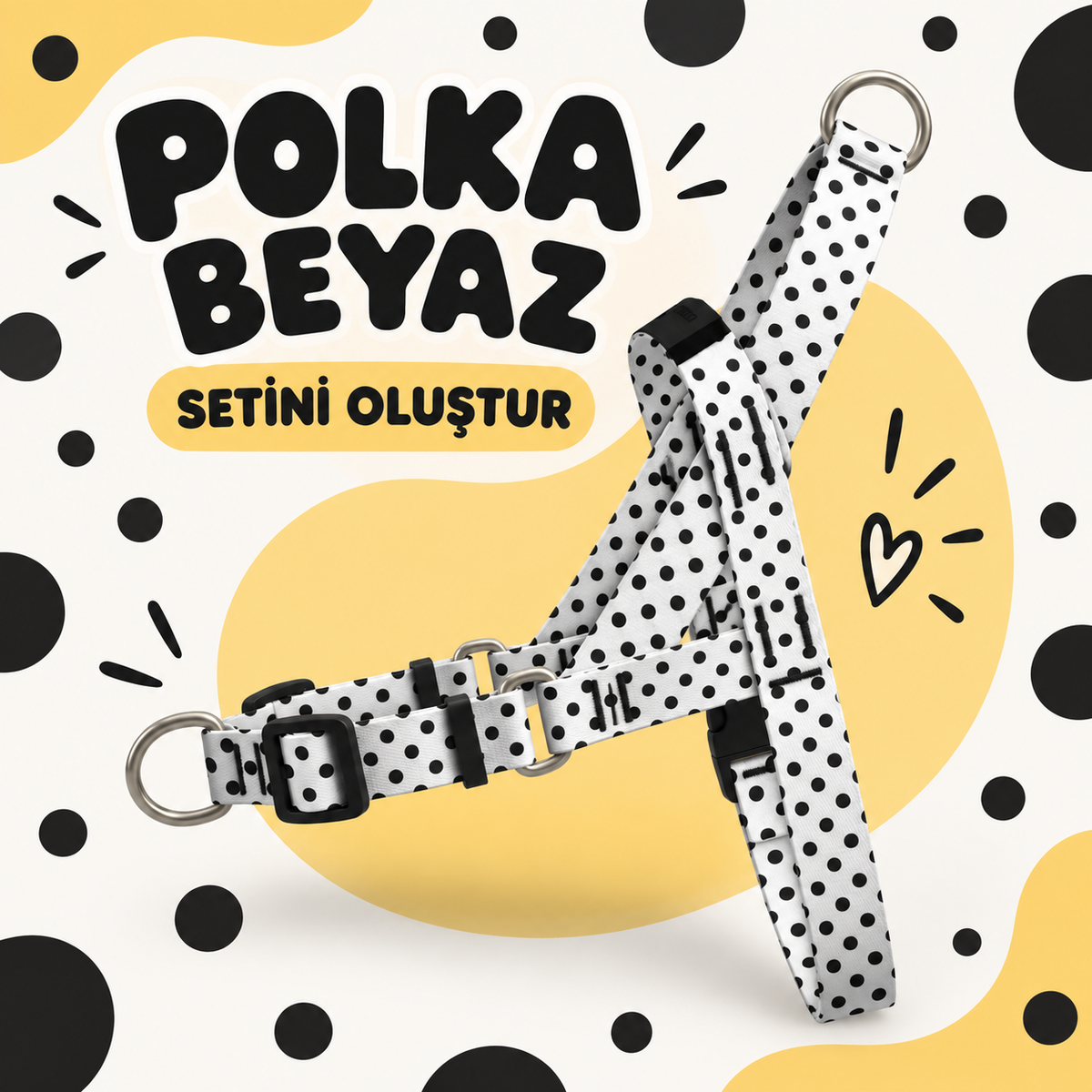 Polka Beyaz | Set Oluştur