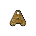 A Harfi Rounded Altın Glitter | İsimlik