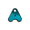 A Harfi Rounded Mavi Metalik | İsimlik