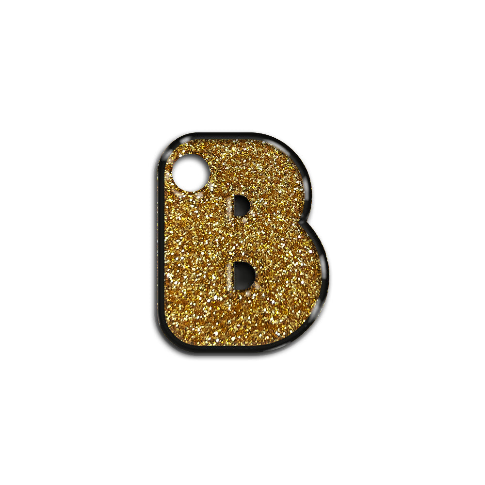 B Harfi Rounded Altın Glitter | İsimlik Ürün ana görseli