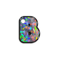 B Harfi Rounded Gri Holo | İsimlik