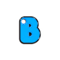B Harfi Rounded Mavi Neon | İsimlik