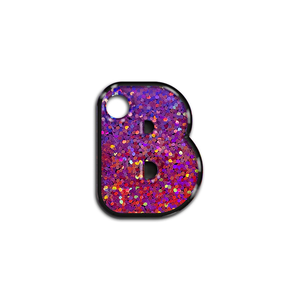 B Harfi Rounded Mor Holo | İsimlik