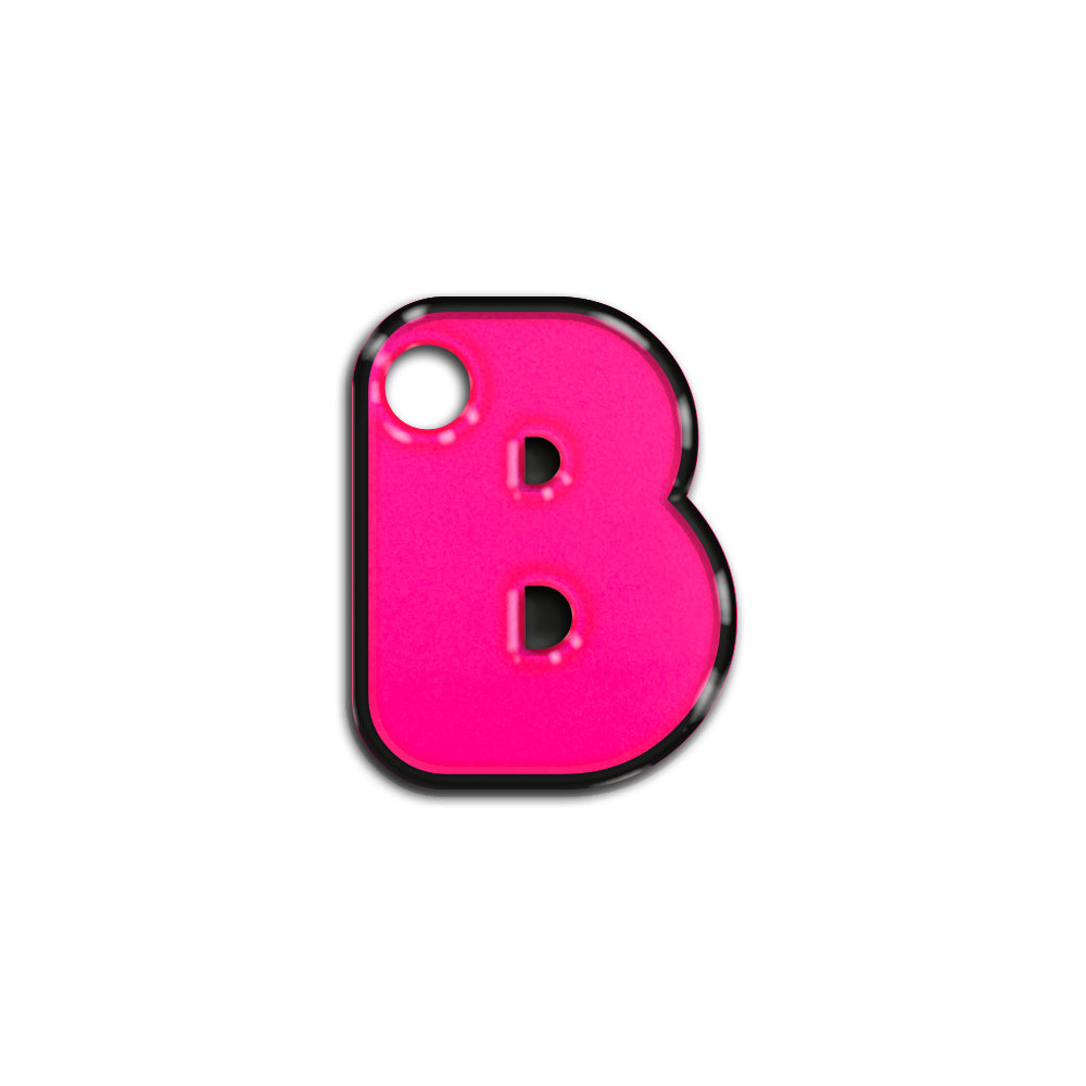 B Harfi Rounded Pembe Neon | İsimlik Ürün ana görseli