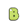 B Harfi Rounded Sarı Glitter | İsimlik