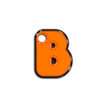 B Harfi Rounded Turuncu Neon | İsimlik