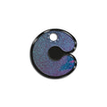 C Harfi Rounded Opal Mavi Glitter | İsimlik