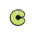 C Harfi Rounded Sarı Glitter | İsimlik