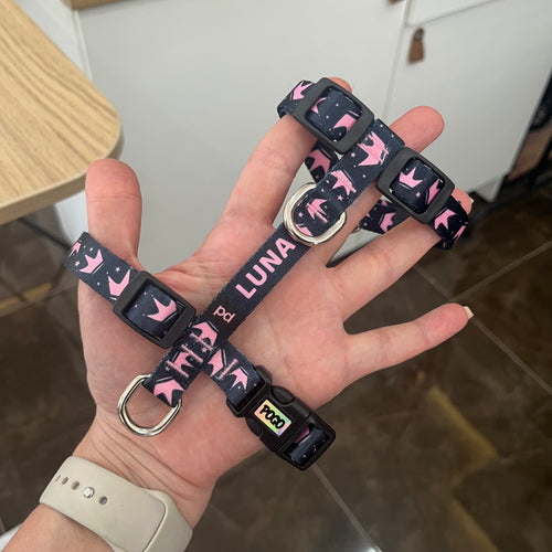 Pink Queen | Köpek Göğüs Tasması