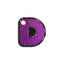 D Harfi Rounded Mor Glitter | İsimlik