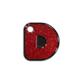 D Harfi Rounded Red Holo | İsimlik