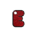 E Harfi Rounded Red Holo | İsimlik
