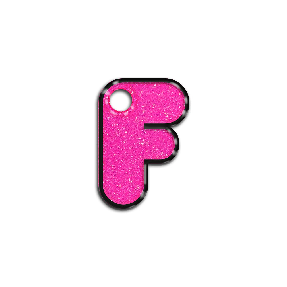 F Harfi Rounded Barbie Pink | İsimlik