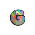 G Harfi Rounded Holographic | İsimlik