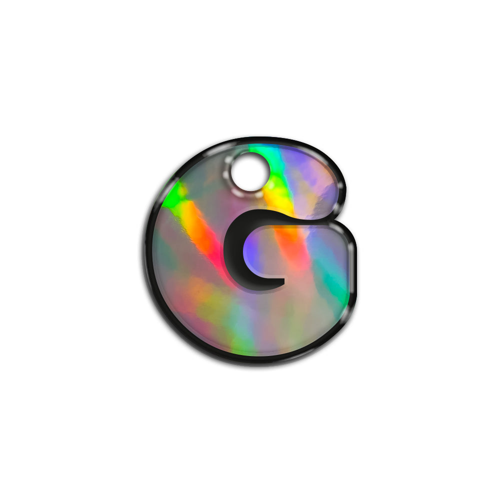 G Harfi Rounded Holographic | İsimlik