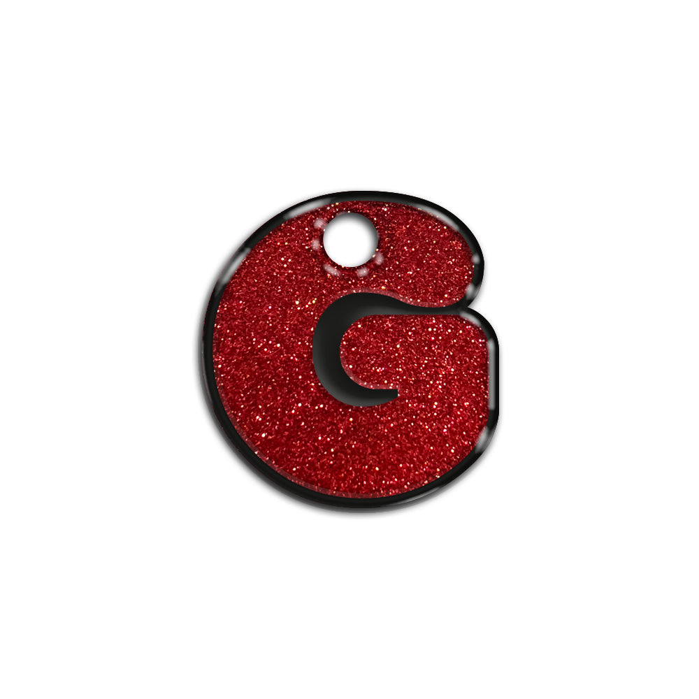 G Harfi Rounded Red Holo | İsimlik