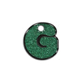 G Harfi Rounded Yeşil Glitter | İsimlik