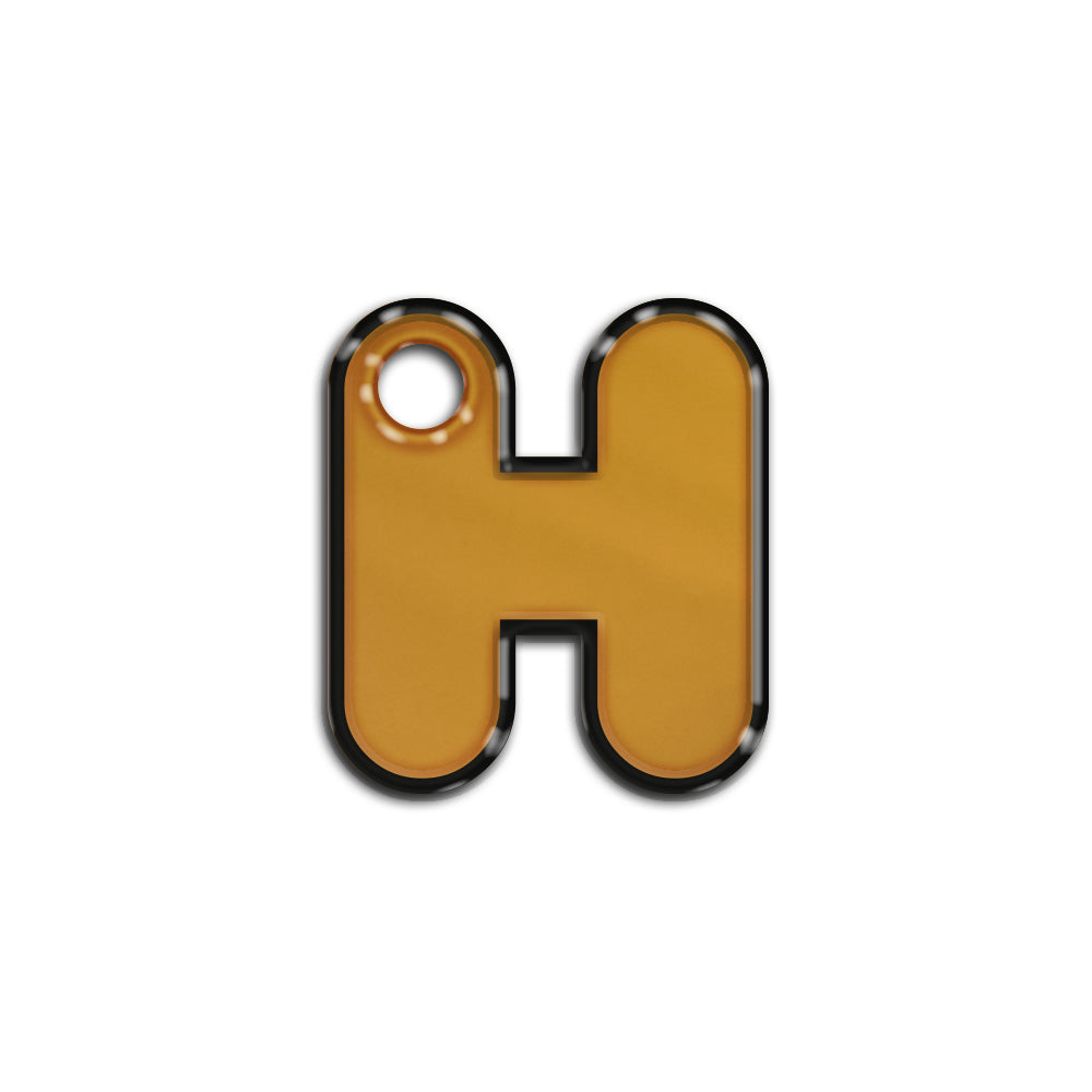 H Harfi Rounded Bal Metalik | İsimlik