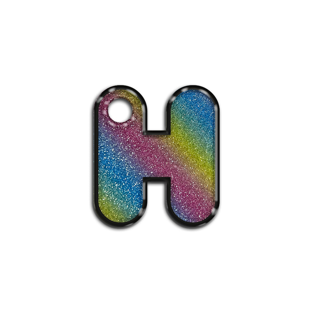 H Harfi Rounded Rainbow | İsimlik