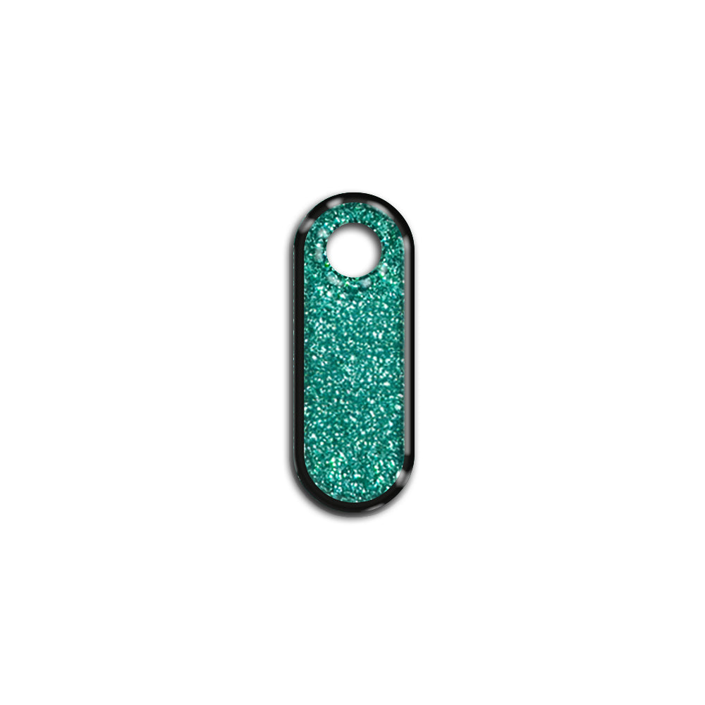 I Harfi Rounded Su Yeşil Glitter | İsimlik