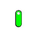 I Harfi Rounded Yeşil Neon | İsimlik