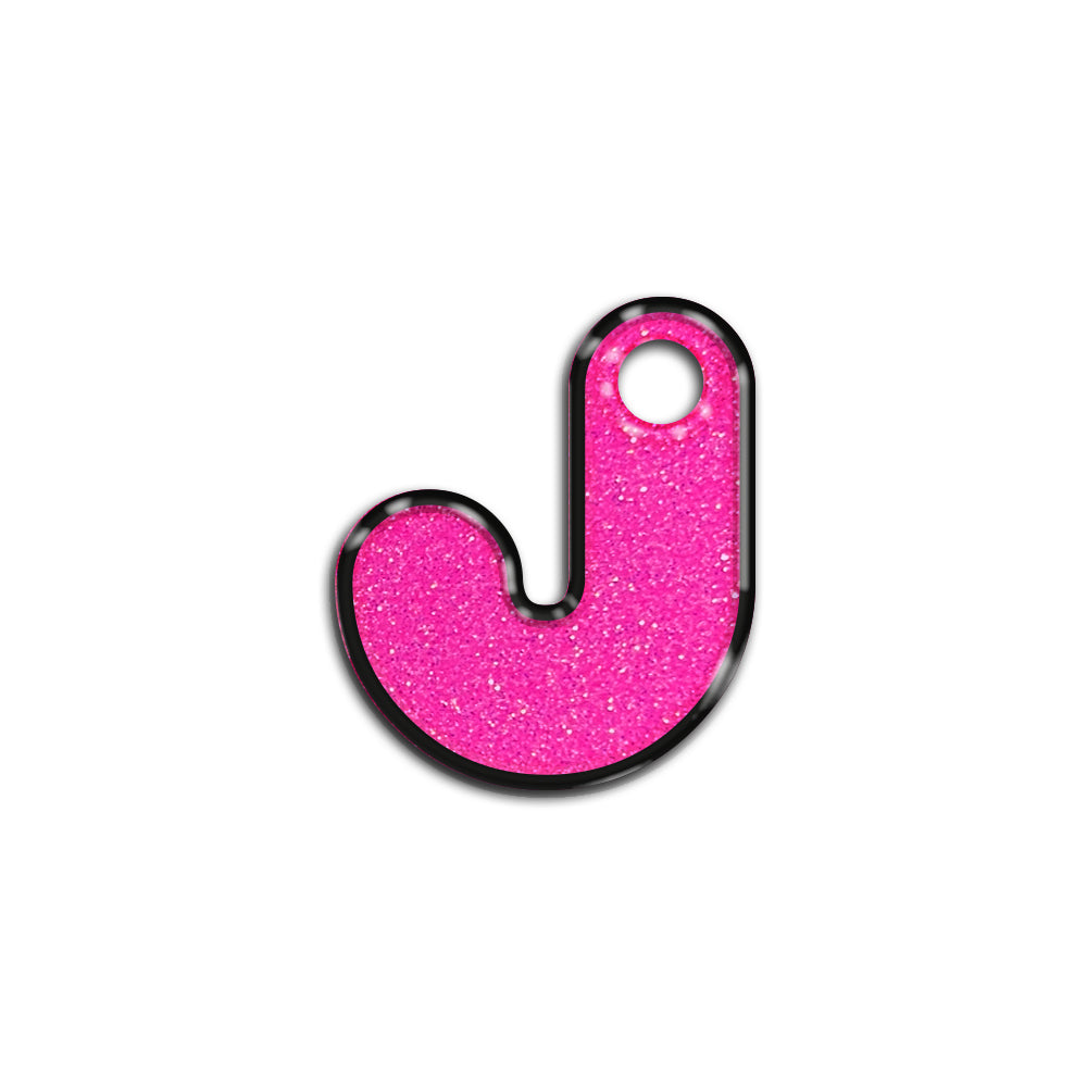 J Harfi Rounded Barbie Pink | İsimlik