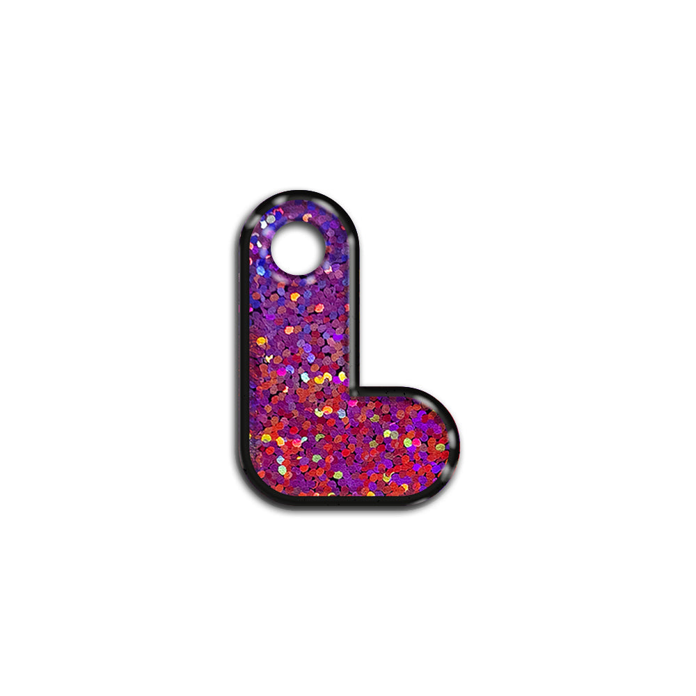 L Harfi Rounded Mor Holo | İsimlik