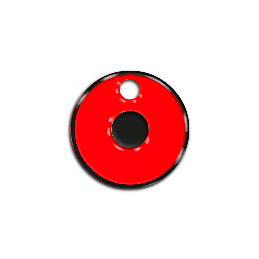O Harfi Rounded Red Neon | İsimlik