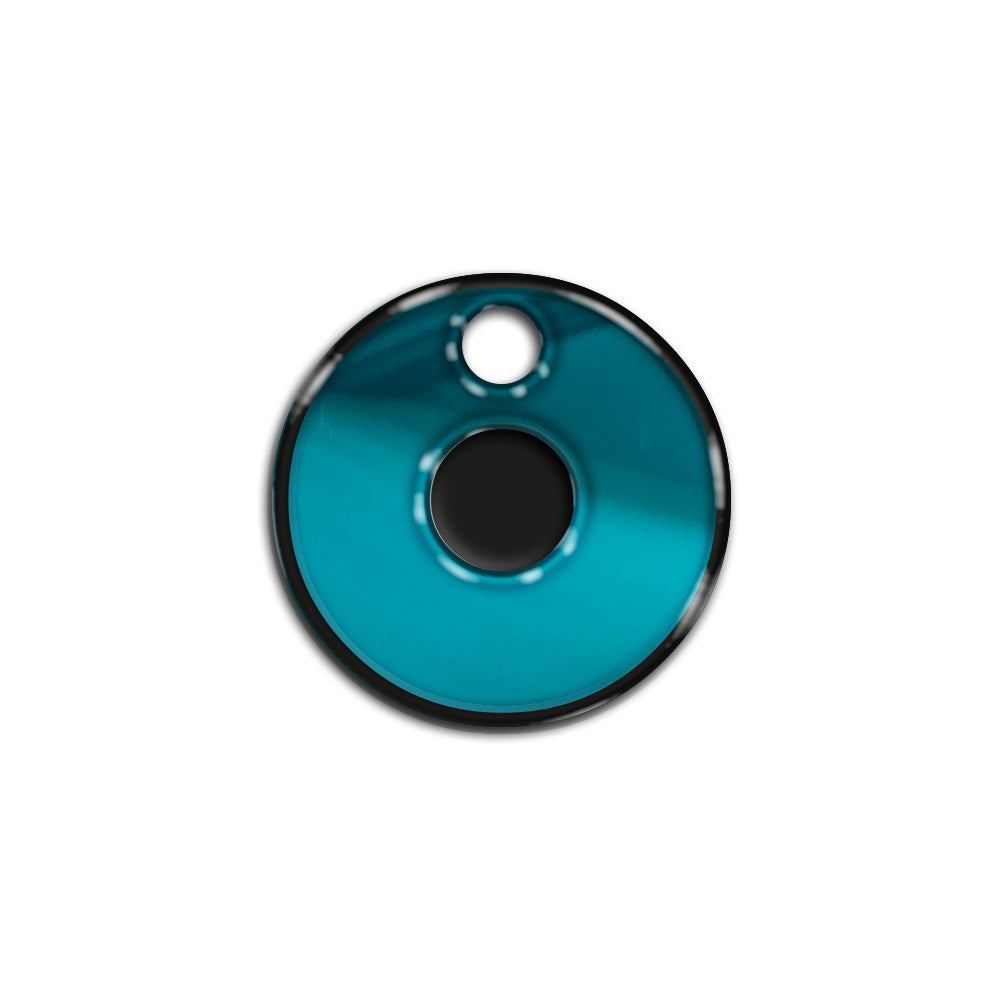 O Harfi Rounded Mavi Metalik | İsimlik