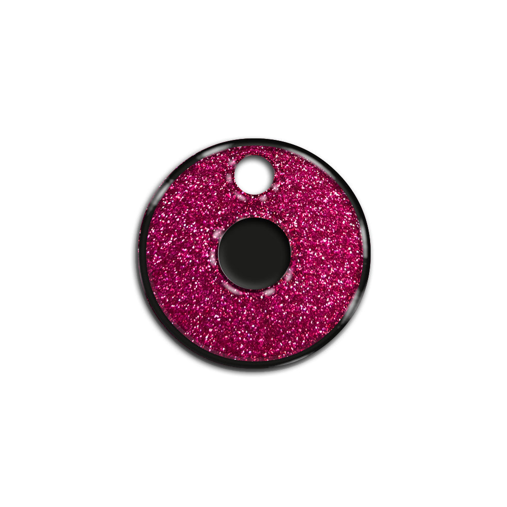 O Harfi Rounded Fuşya Glitter | İsimlik
