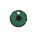 O Harfi Rounded Yeşil Glitter | İsimlik