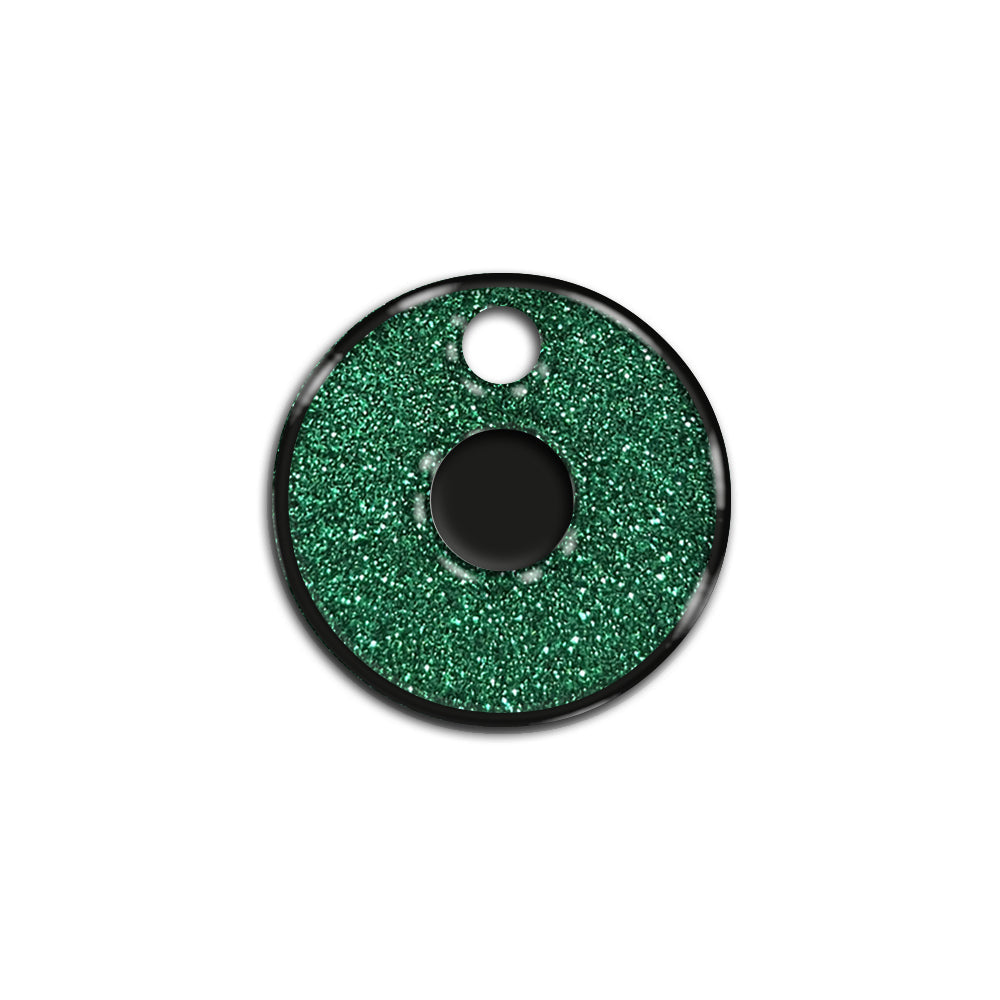 O Harfi Rounded Yeşil Glitter | İsimlik