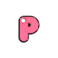 P Harfi Rounded Şeker Pembe Glitter | İsimlik
