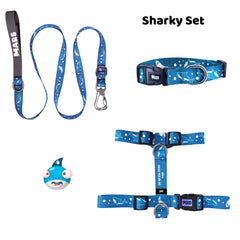 Sharky | Tasma ve Künye Seti - Evcil hayvanlar için mükemmel bir ürün.