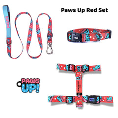 Paws Up! Red | Tasma ve Künye Seti - Evcil hayvanlar için mükemmel bir ürün.