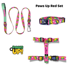 Paws Up! Pink | Tasma ve Künye Seti - Evcil hayvanlar için mükemmel bir ürün.
