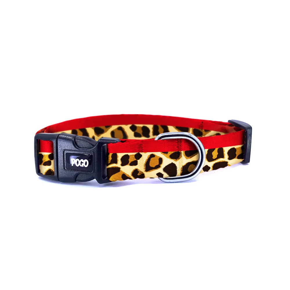 Leopard Kırmızı | Köpek Tasması