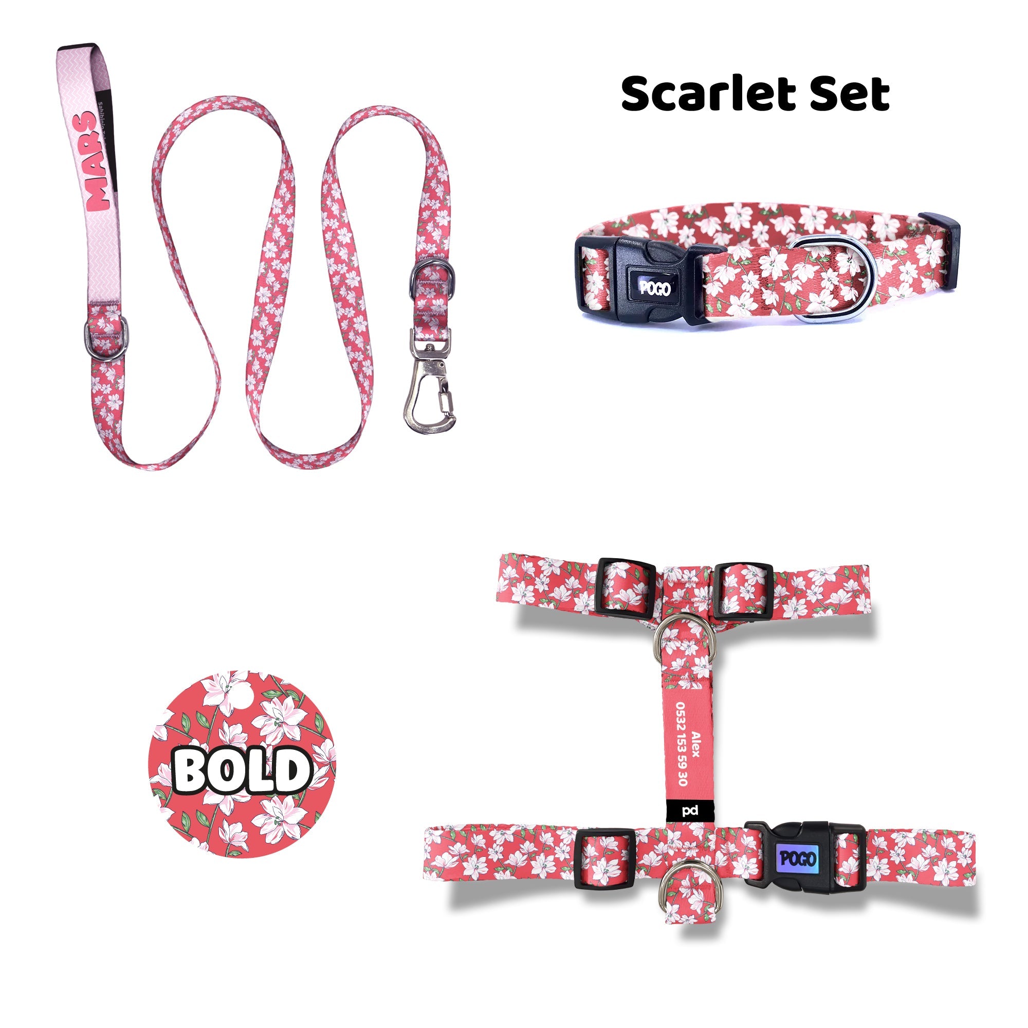 Scarlet | Tasma ve Künye Seti