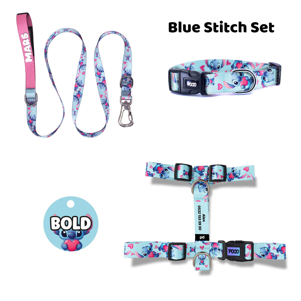 Blue Stitch | Tasma ve Künye Seti