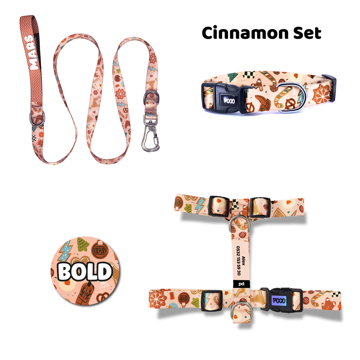 Cinnamon | Tasma ve Künye Seti