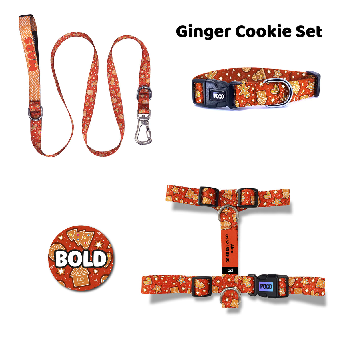 Ginger Cookie | Tasma ve Künye Seti