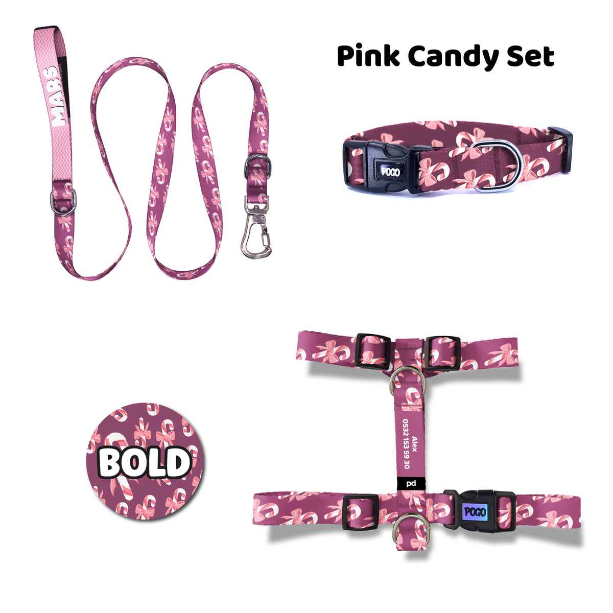 Pinky Candy | Tasma ve Künye Seti